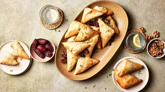Feta, Walnut & Date Phyllo Bites